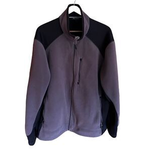 TEK Gear men’s grey and black fleece jacket size large